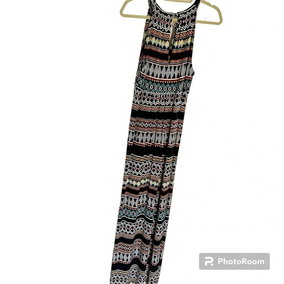 Apt 9 Halter Neckline Southwest Print Maxi Dress Size Large - Picture 2 of 11